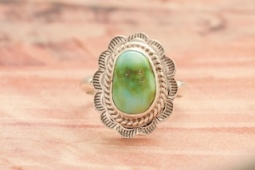 Genuine Sonoran Turquoise Sterling Silver Native American Ring